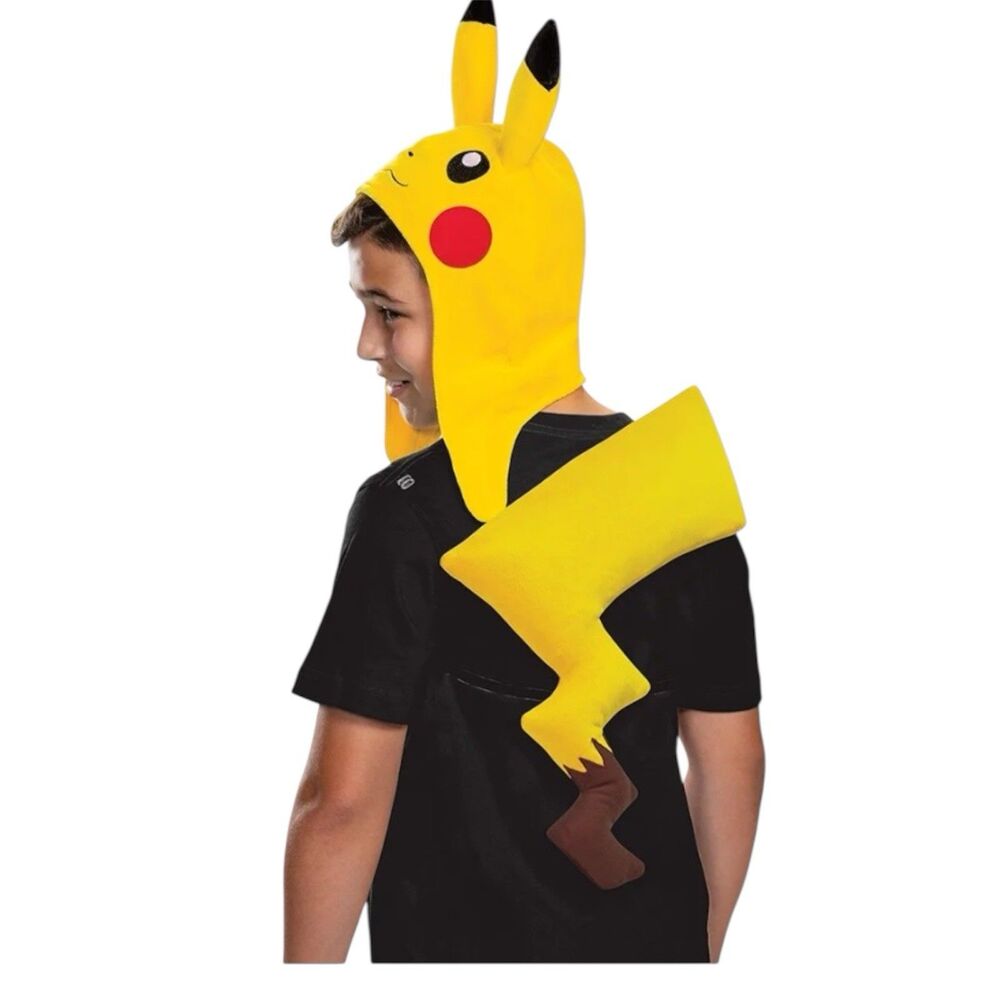 Adult Pokemon Pikachu Costume Accessory Kit Headpiece & Tail - Picture 5 of 7